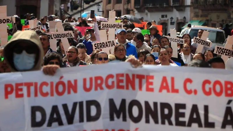 Protesta SNTSA en Zacatecas
